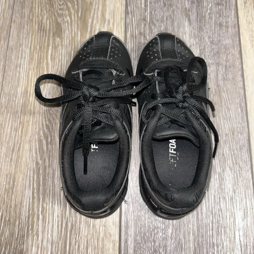 Puma Tazon 6 Fracture Youth US Size 12C All Black 191447-01 Sneaker Shoes